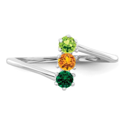 14K White Gold Family Ring – view 5