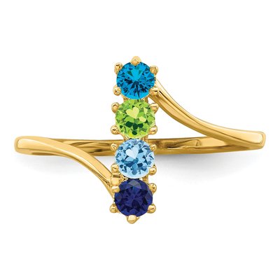 14K Yellow Gold Family Ring – view 5