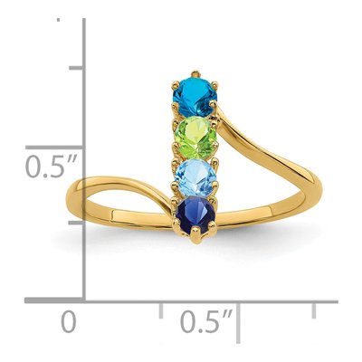 14K Yellow Gold Family Ring – view 6