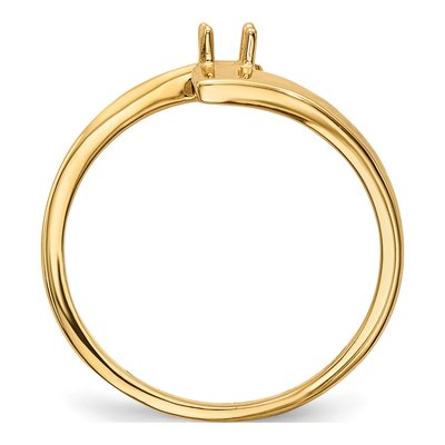 14K Yellow Gold Mother's Ring Mounting – view 8