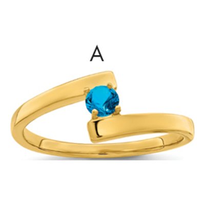 14K Yellow Gold Family Ring
