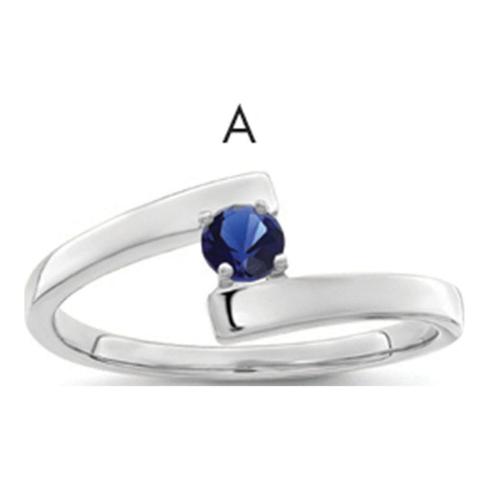 Sterling Silver or 14K White Gold Family Ring