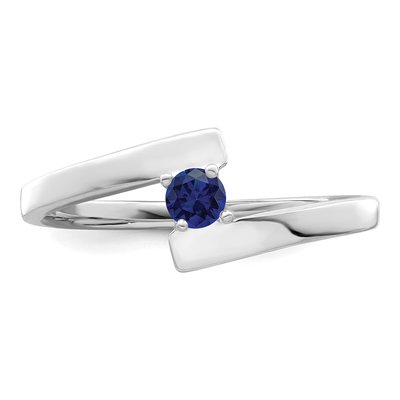 14K White Gold 1-Stone Mother's Ring Mounting – view 5