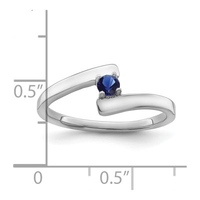 14K White Gold 1-Stone Mother's Ring Mounting – view 6