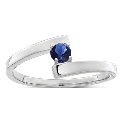 14K White Gold 1-Stone Mother's Ring Mounting