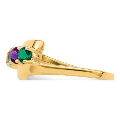 14K Yellow Gold 4-Stone Mother's Ring – view 4
