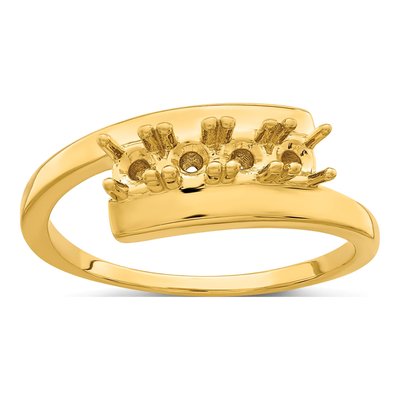 14K Yellow Gold 4-Stone Mother's Ring – view 7