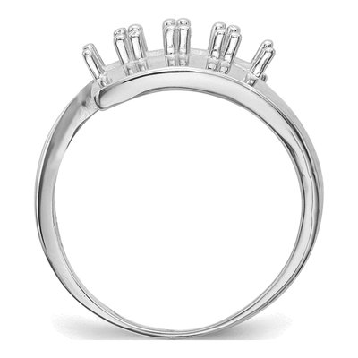 14K White Gold 4-Stone Mother's Ring Mounting – view 8