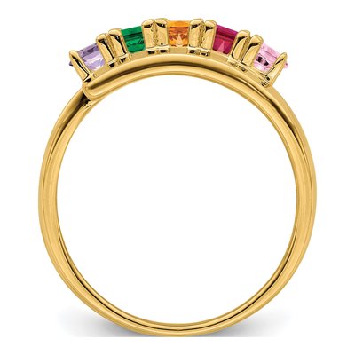 14K Yellow Gold Family Ring – view 3
