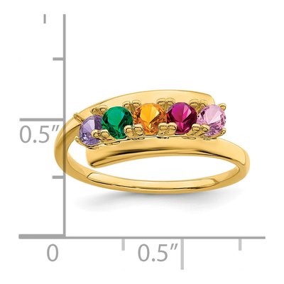 14K Yellow Gold Family Ring – view 6