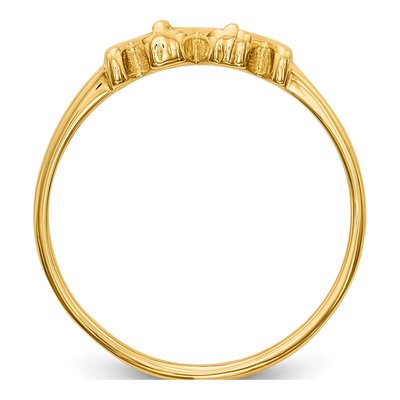 14K Yellow Gold 2-Stone Mother's Ring Mounting – view 2