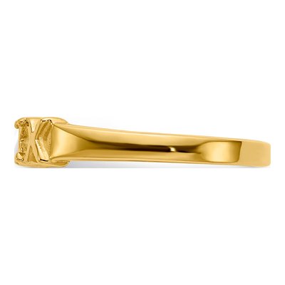14K Yellow Gold 2-Stone Mother's Ring Mounting – view 3