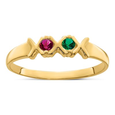 14K Yellow Gold Family Ring – view 2