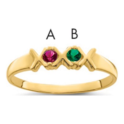 14K Yellow Gold Family Ring