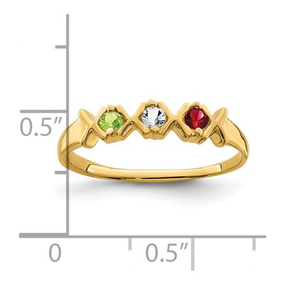 14K Yellow Gold Personalized Family Ring – view 6
