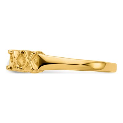 14K Yellow Gold 4-Stone Mother's Ring Mounting – view 3