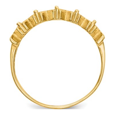 14K Yellow Gold 5-Stone Mother's Ring Mounting – view 2