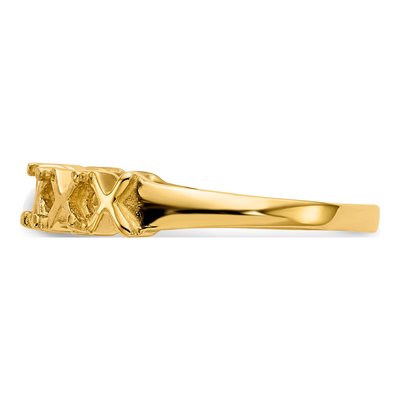 14K Yellow Gold 5-Stone Mother's Ring Mounting – view 3