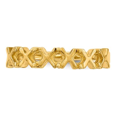 14K Yellow Gold 5-Stone Mother's Ring Mounting – view 4