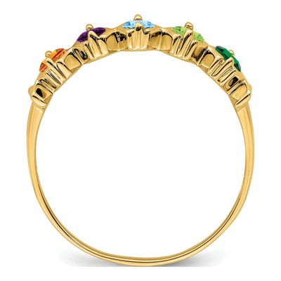 14K Yellow Gold Personalized Family Ring – view 3