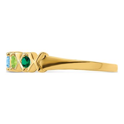 14K Yellow Gold Personalized Family Ring – view 4