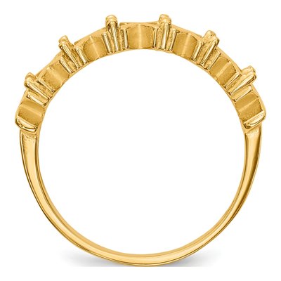 14K Yellow Gold 6-Stone Mother's Ring Mounting – view 2