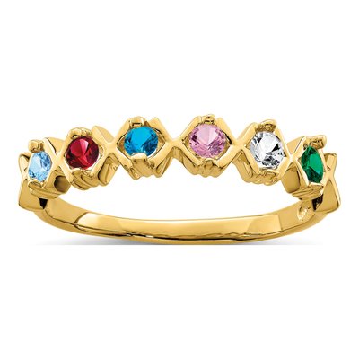 14K Yellow Gold Family Ring – view 2