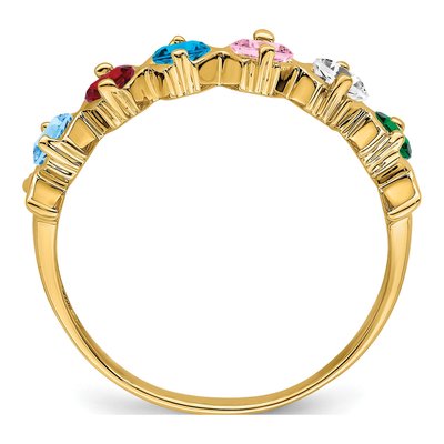 14K Yellow Gold Family Ring – view 3