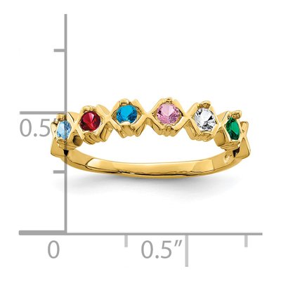 14K Yellow Gold Family Ring – view 6