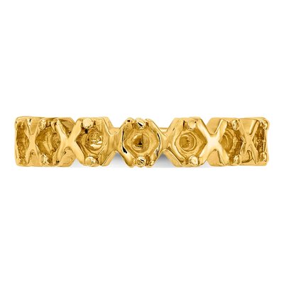 14K Yellow Gold 7-Stone Mother's Ring Mounting – view 4