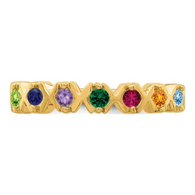 14K Yellow Gold Family Ring – view 5