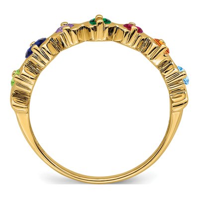 14K Yellow Gold Personalized Family Ring – view 4