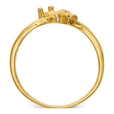 14K Yellow Gold Mother's Ring Mounting – view 2