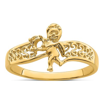 14K Yellow Gold Personalized Family Ring – view 7