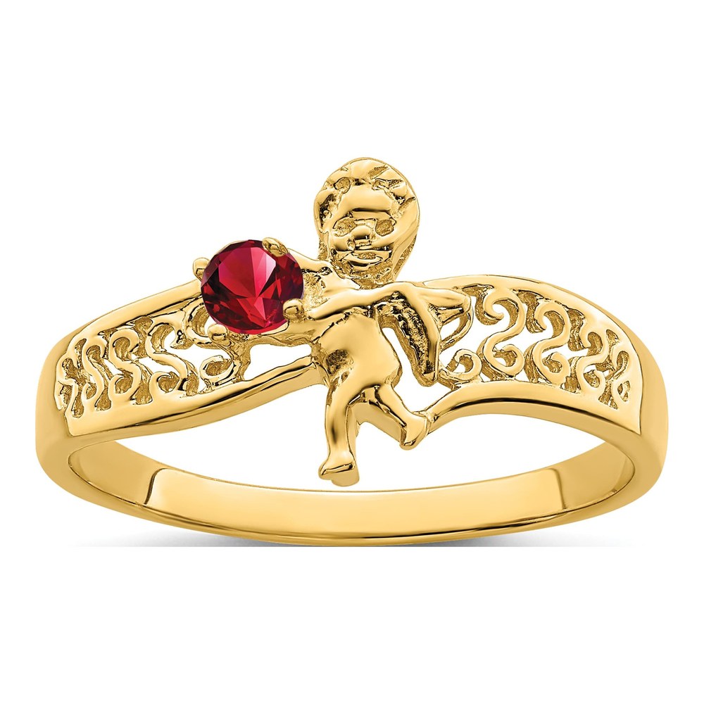 14K Yellow Gold Personalized Family Ring