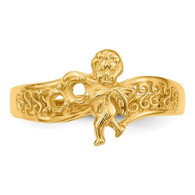 14K Yellow Gold Mother's Ring Mounting – view 4