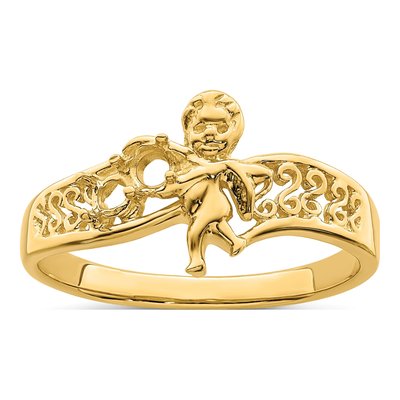 14K Yellow Gold Family Mother's Ring – view 7