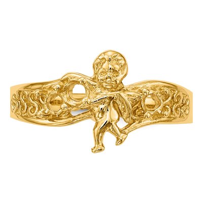 14K Yellow Gold 3-Stone Mother's Ring Mounting – view 4