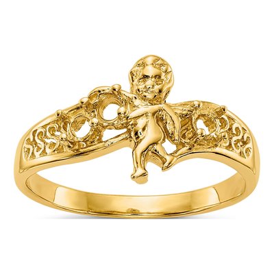 14K Yellow Gold 3-Stone Mother's Ring Mounting