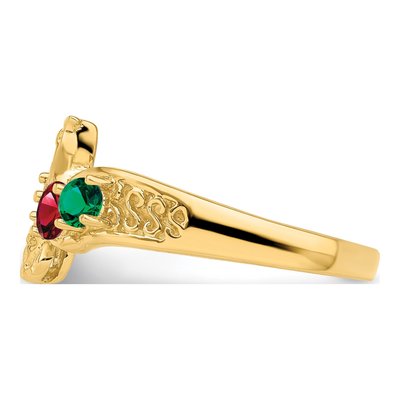 14K Yellow Gold Personalized Family Mother's Ring – view 3