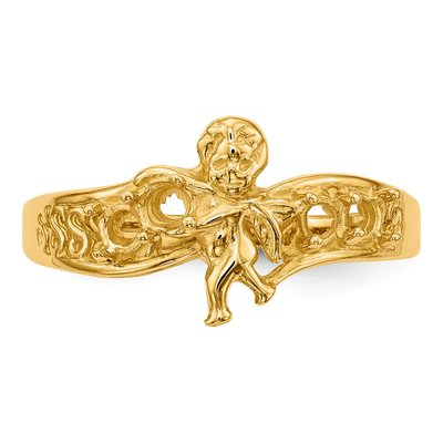 14K Yellow Gold 4-Stone Mother's Ring Mounting – view 4