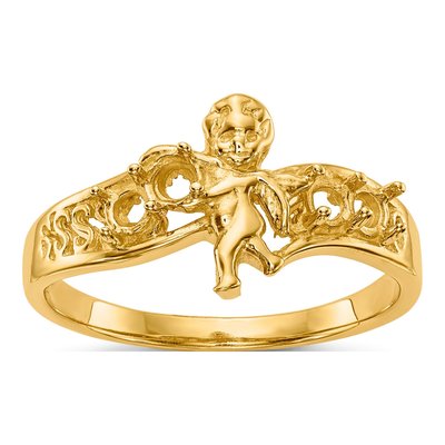 14K Yellow Gold 4-Stone Mother's Ring Mounting