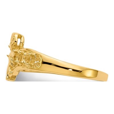 14K Yellow Gold 5-Stone Mother's Ring Mounting – view 3