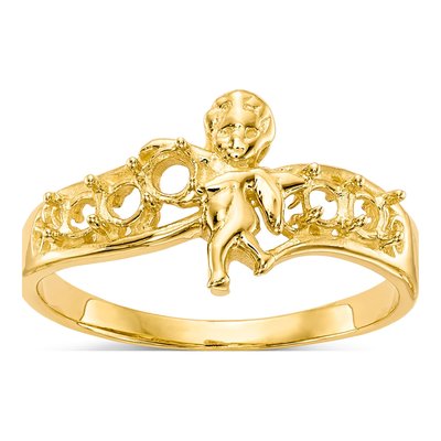 14K Yellow Gold 5-Stone Mother's Ring Mounting