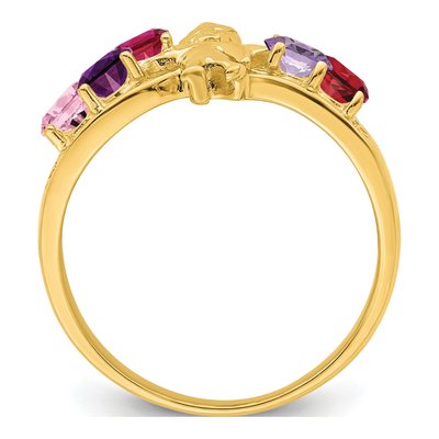 14K Yellow Gold Personalized Family Ring – view 2