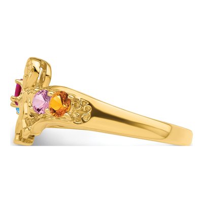 14K Yellow Gold Personalized Family Ring – view 3