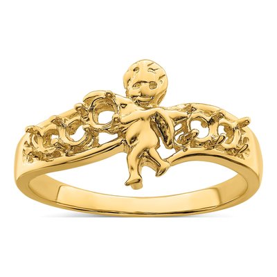 14K Yellow Gold Personalized Family Ring – view 7