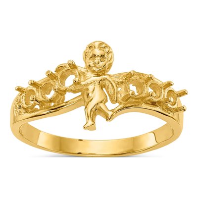 14K Yellow Gold 6-Stone Mother's Ring Mounting