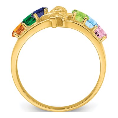 14K Yellow Gold Personalized Family Ring – view 3