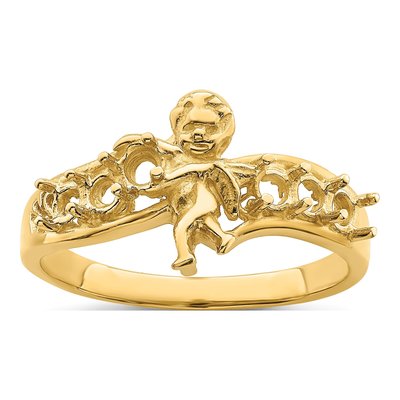 14K Yellow Gold Personalized Family Ring – view 8